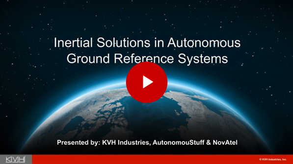 Inertial Solutions in Autonomous Ground Reference Systems